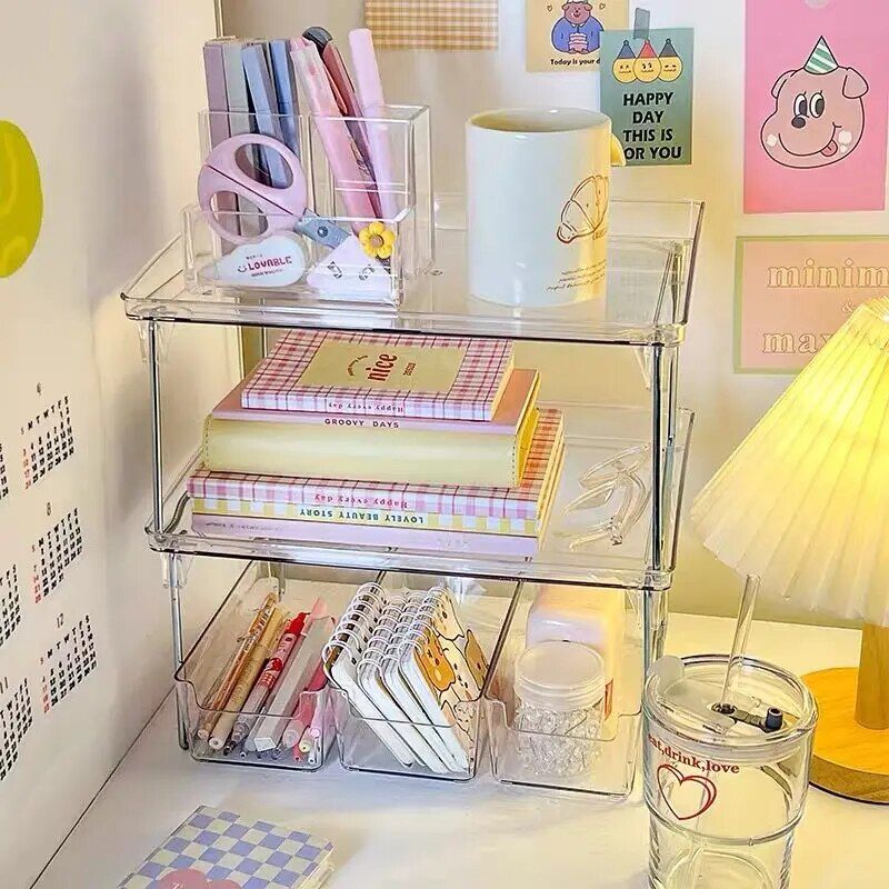 Clear Foldable Desk Organizer