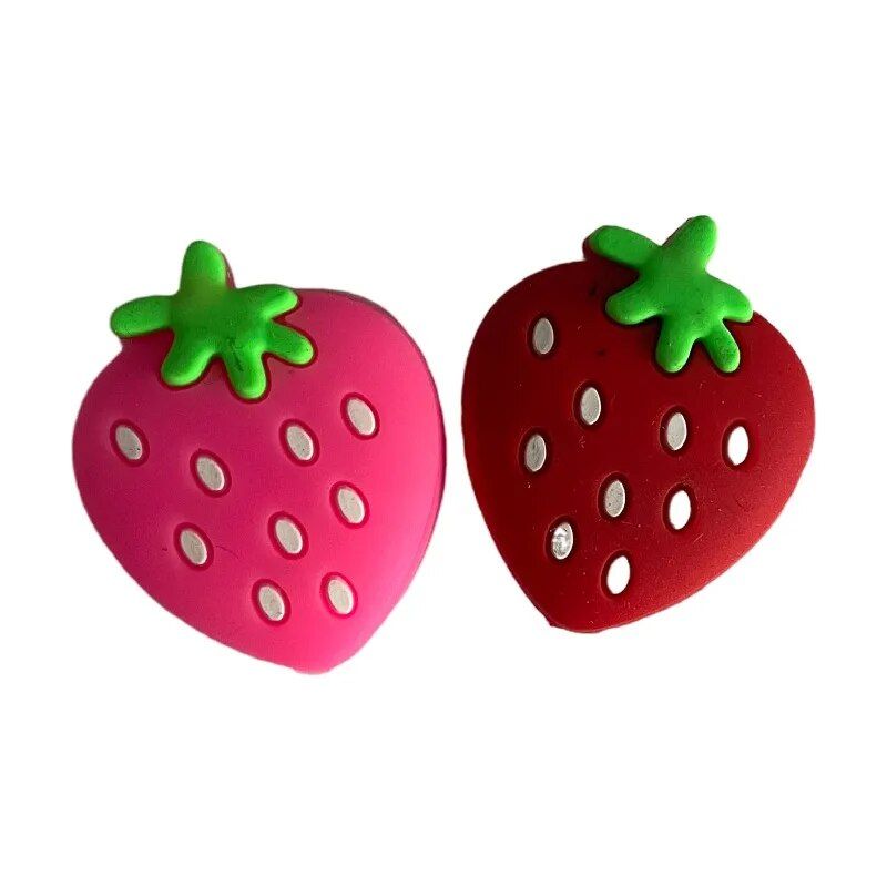 Strawberry-Shaped Tennis Racket Vibration Dampeners - 5Pcs Soft Silicon Shock Absorbers