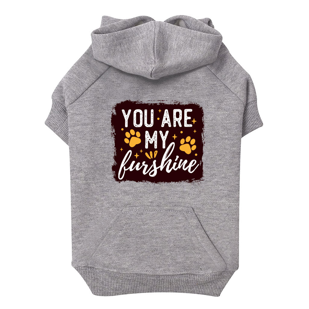 Cute Quote Dog Hoodie with Pocket - Furshine Dog Coat - Text Design Dog Clothing