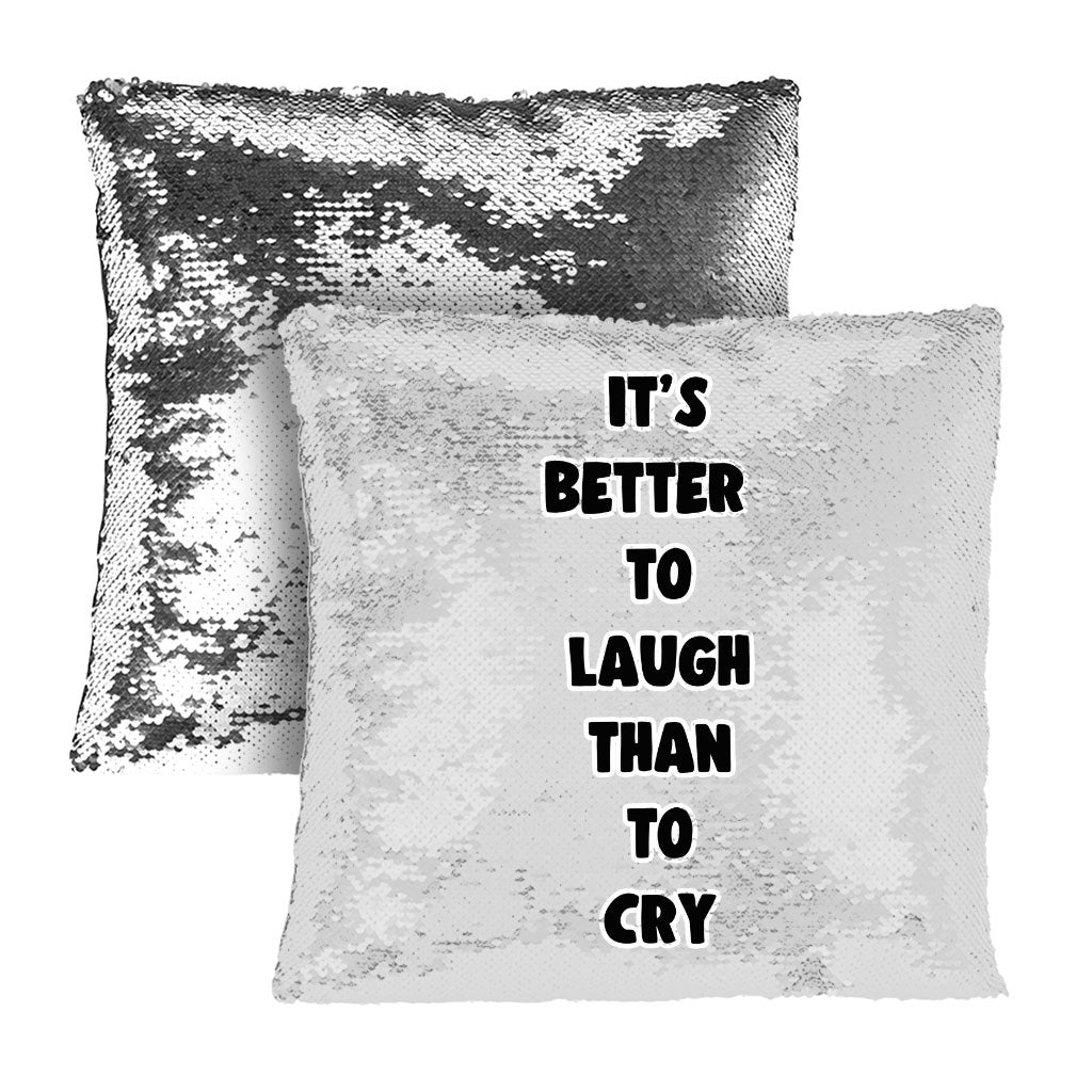 Cool Print Sequin Pillow Case - Inspirational Pillow Case - Cool Graphic Pillowcase