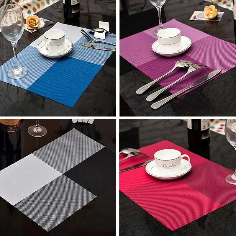 Elegant Modern PVC Placemat for Dining - Eco-Friendly, Stocked Kitchen Mat