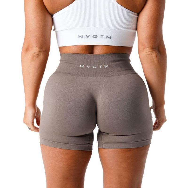 Seamless High-Waist Yoga Shorts