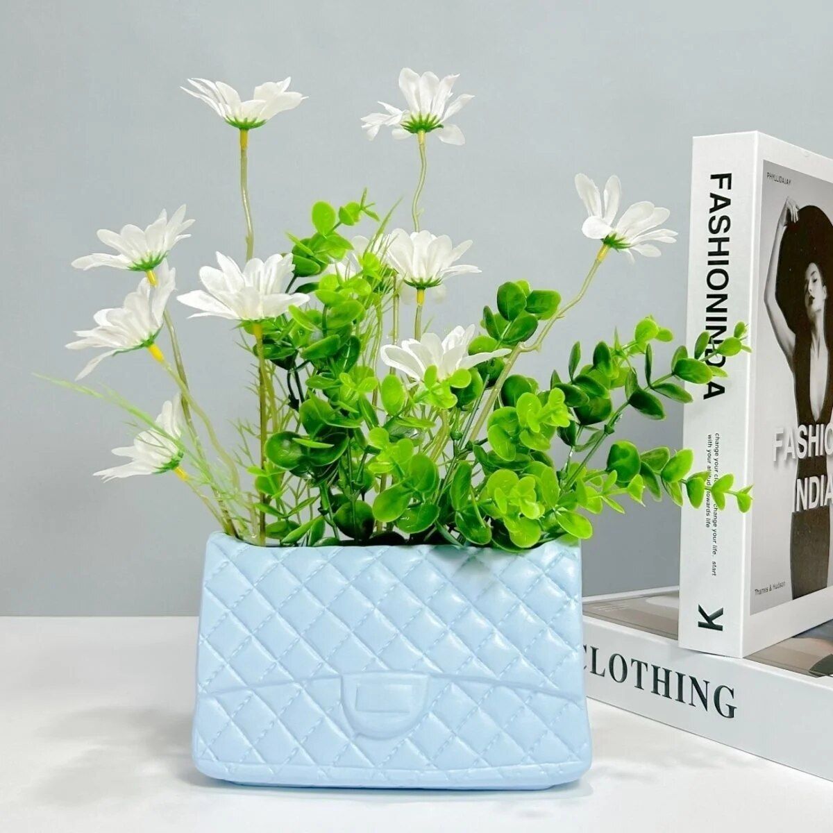 Chic Ceramic Handbag Vase