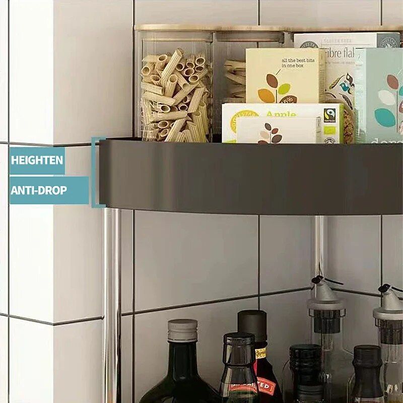 Space-Saving 3-Tier Corner Storage Rack