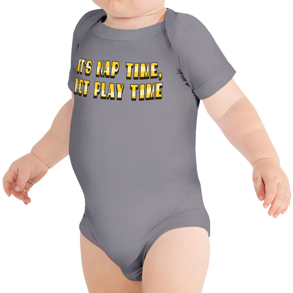 Nap Time Baby Jersey Onesie - Quotes Baby Bodysuit - Best Selling Baby One-Piece