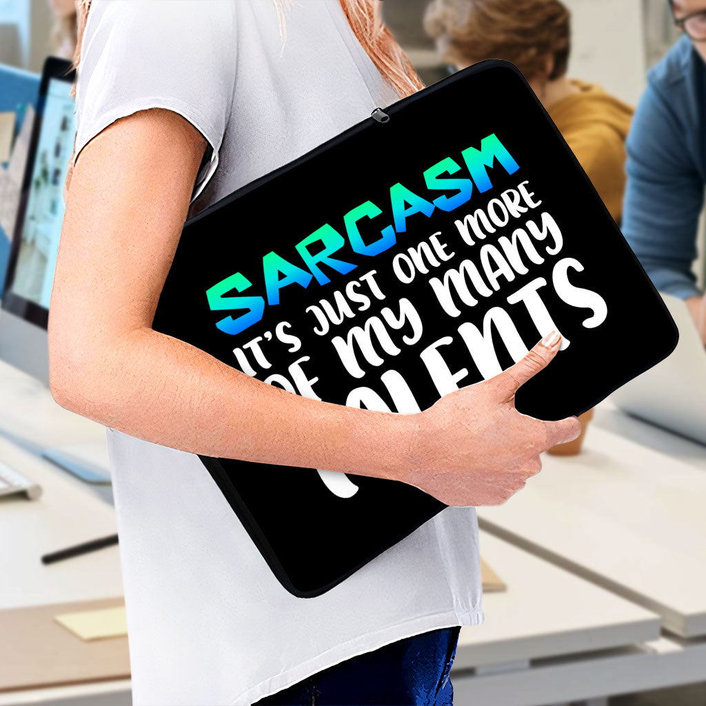 Sarcasm MacBook Pro 16" Two-Sided Sleeve - Funny Laptop Sleeve - Printed MacBook Sleeve