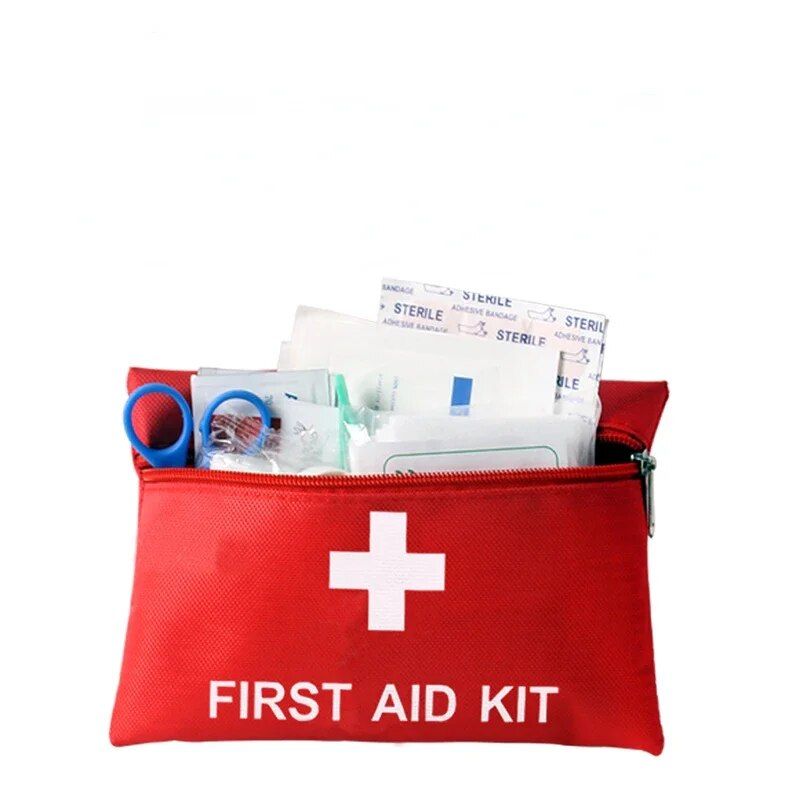 Compact 12Pcs Outdoor First Aid & Emergency Survival Kit