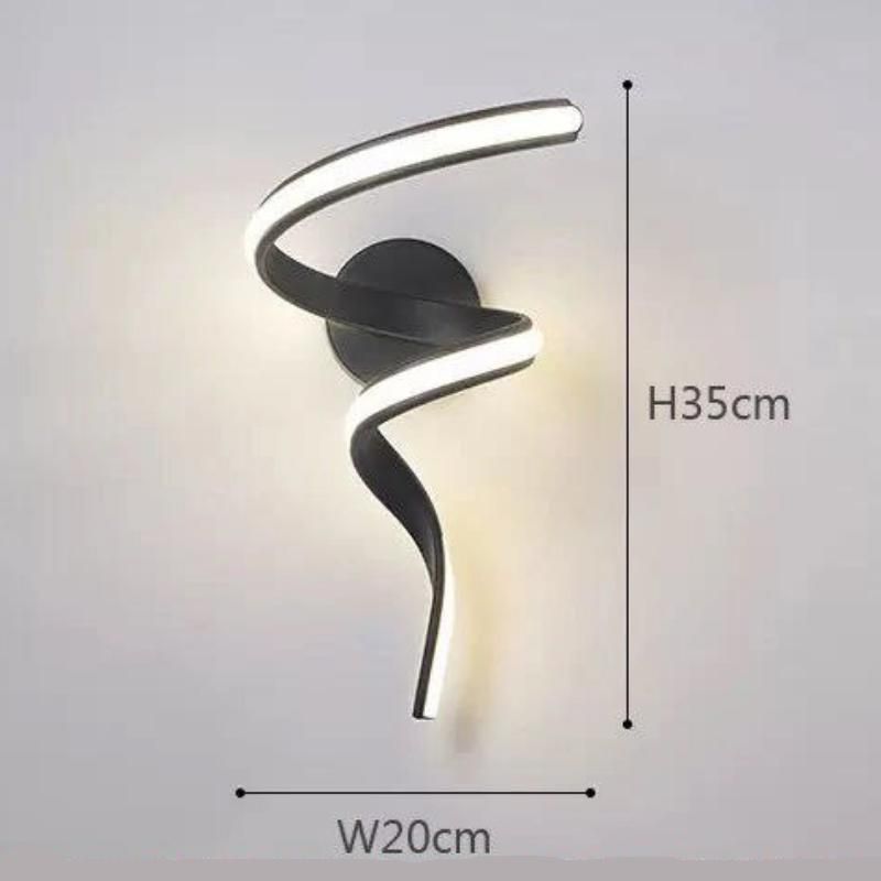 Minimalist Spiral LED Wall Sconce