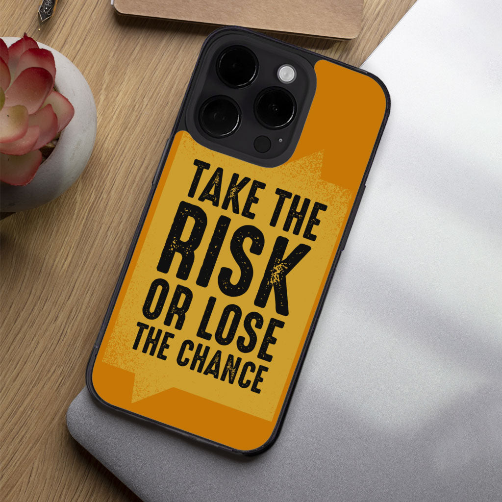 Take the Risk iPhone 14 Pro Case - Cool Phone Case for iPhone 14 Pro - Trendy iPhone 14 Pro Case