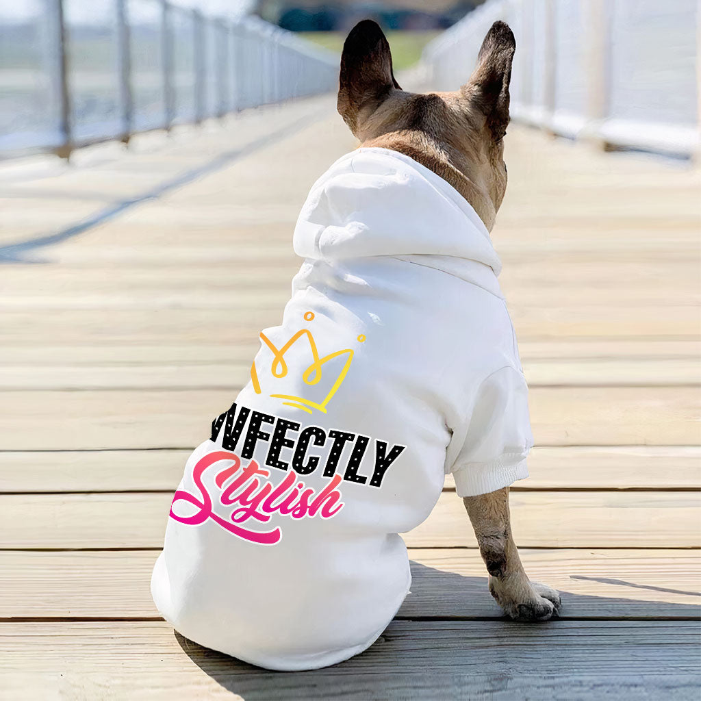 Pawfectly Stylish Dog Hoodie - Crown Dog Coat - Printed Dog Clothing