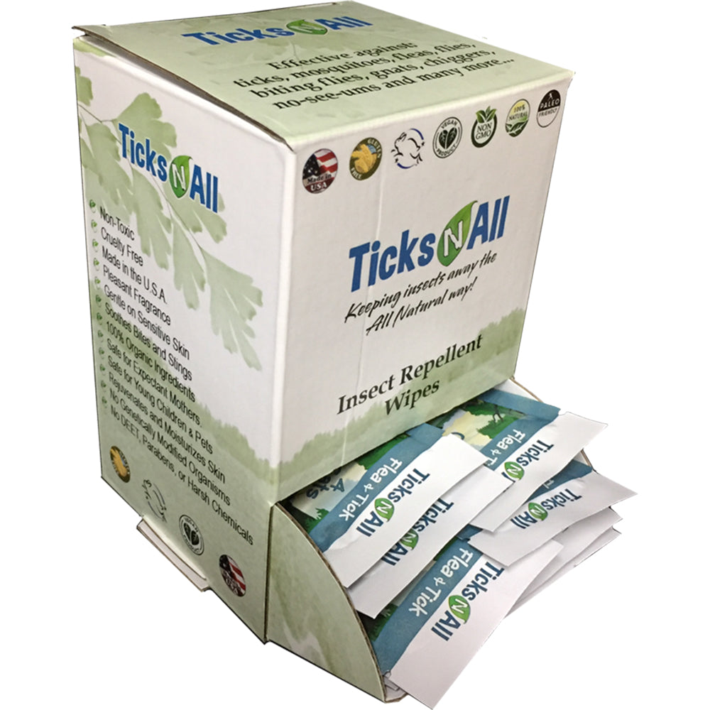 All Natural Flea and Tick Wipes 4 Cats (50 cnt. box) | Orchid Blackhaw