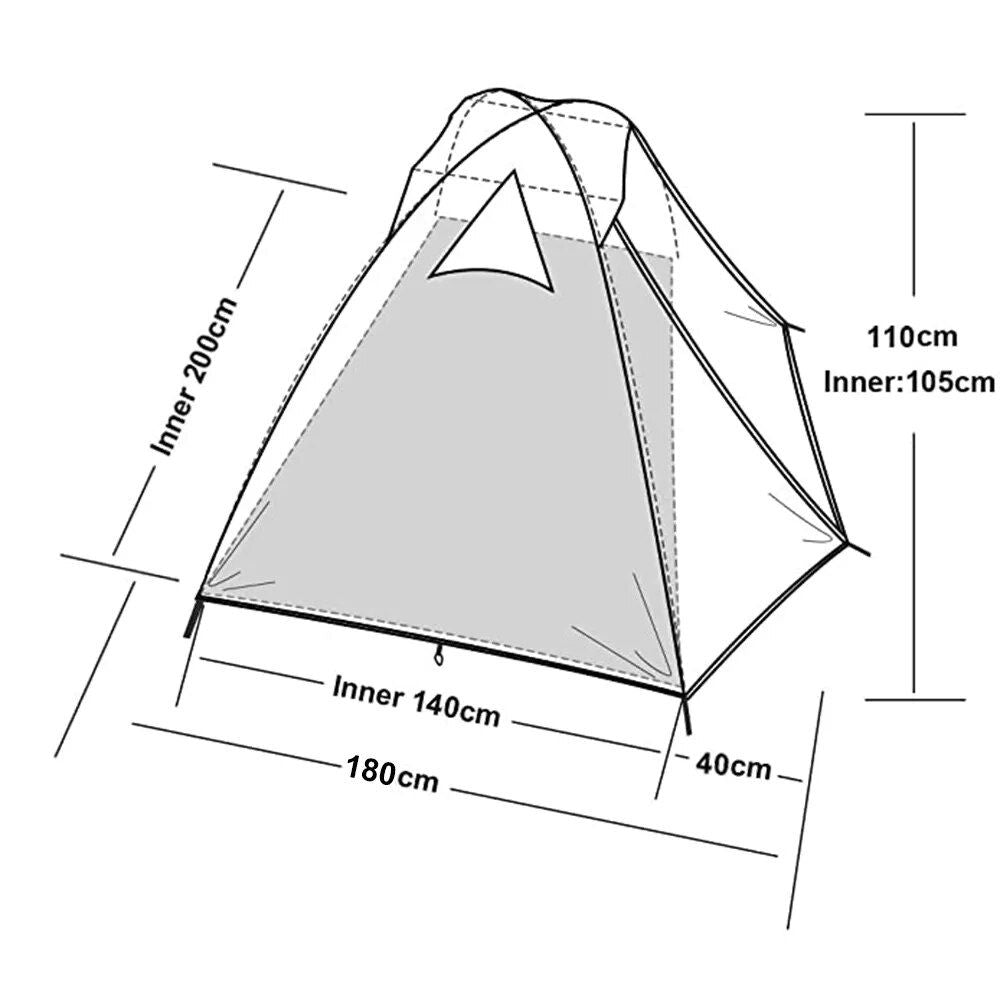 Lightweight 2-Person Dome Tent