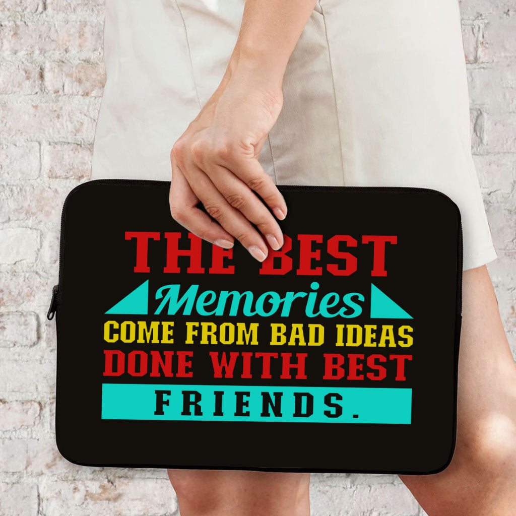 Best Friend Quotes MacBook Air 14" Two-Sided Sleeve - Funny Design Laptop Sleeve - Graphic MacBook Sleeve