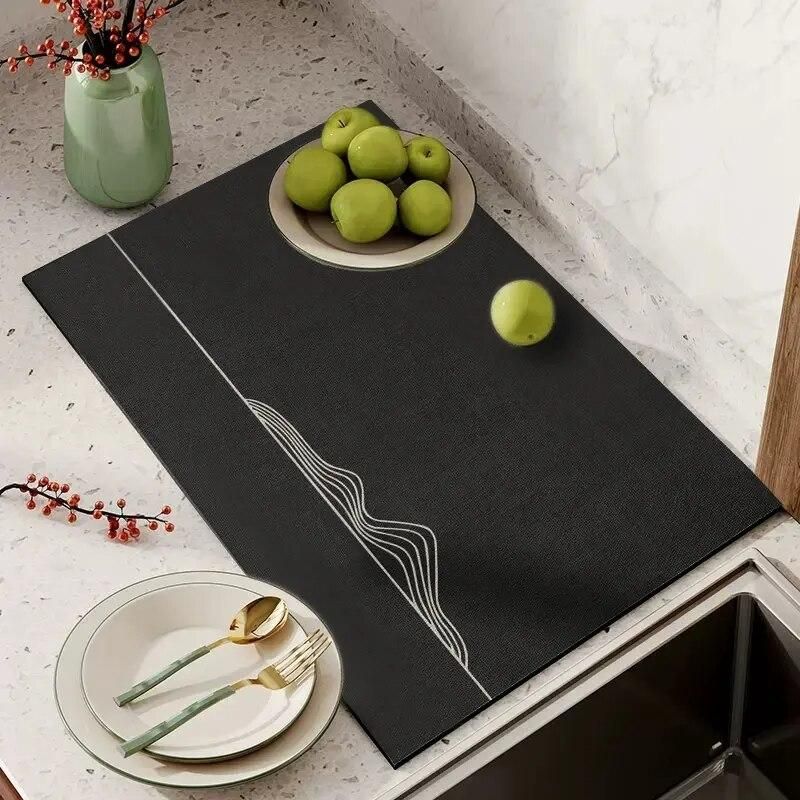 Multi-Purpose Super Absorbent Dish Drying & Heat Resistant Mat