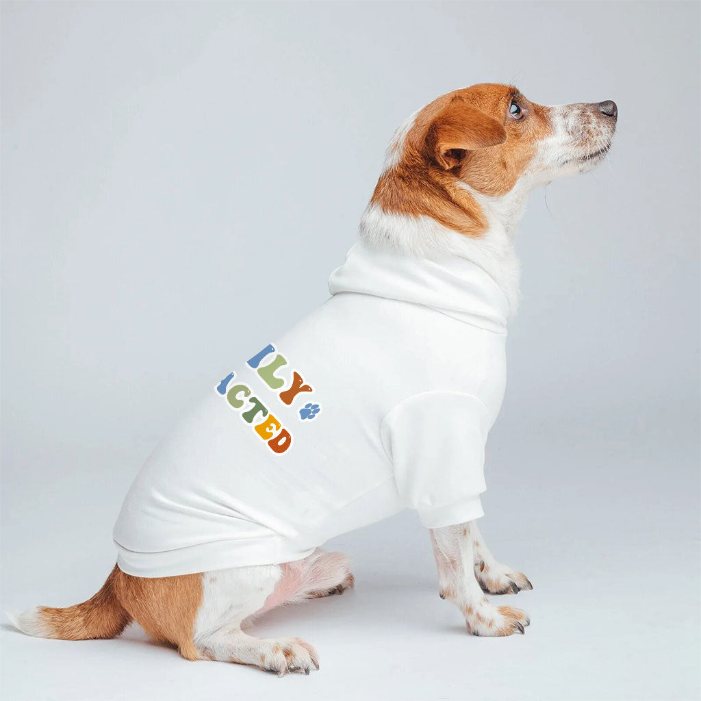 Easily Distracted Dog Hoodie - Themed Dog Coat - Colorful Dog Clothing