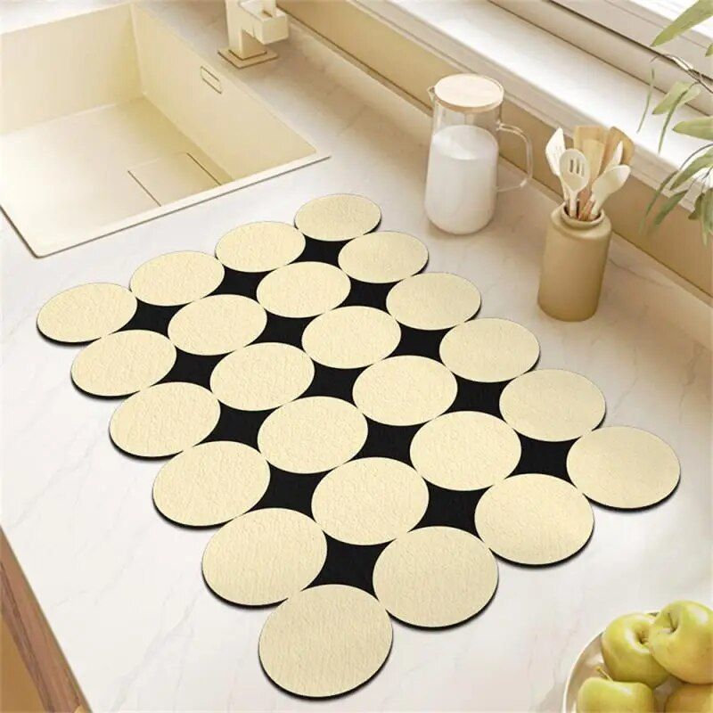 European Chic Quick-Dry & Super Absorbent Kitchen Mat