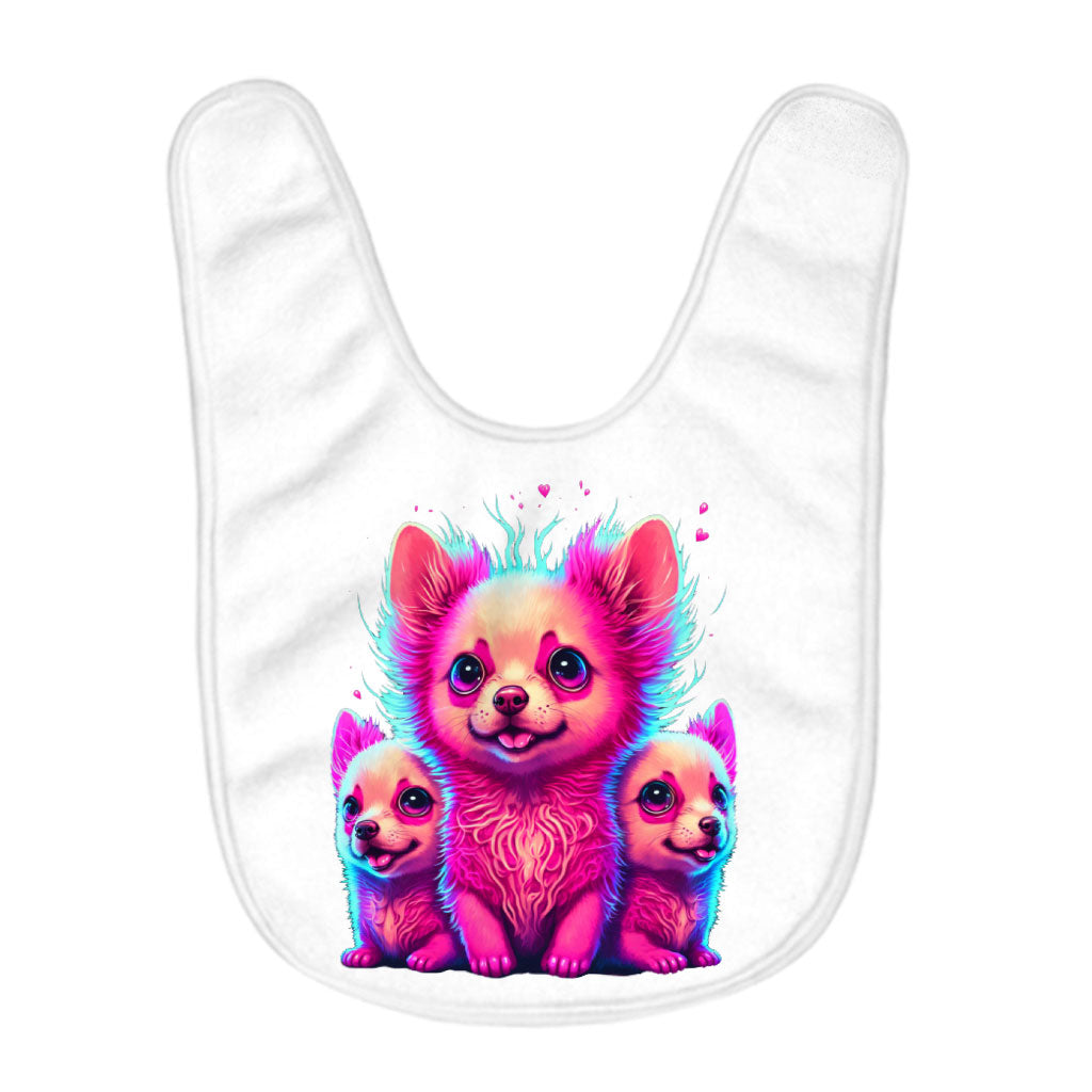 Kawaii Dog Baby Bibs - Cute Baby Feeding Bibs - Best Design Bibs for Eating