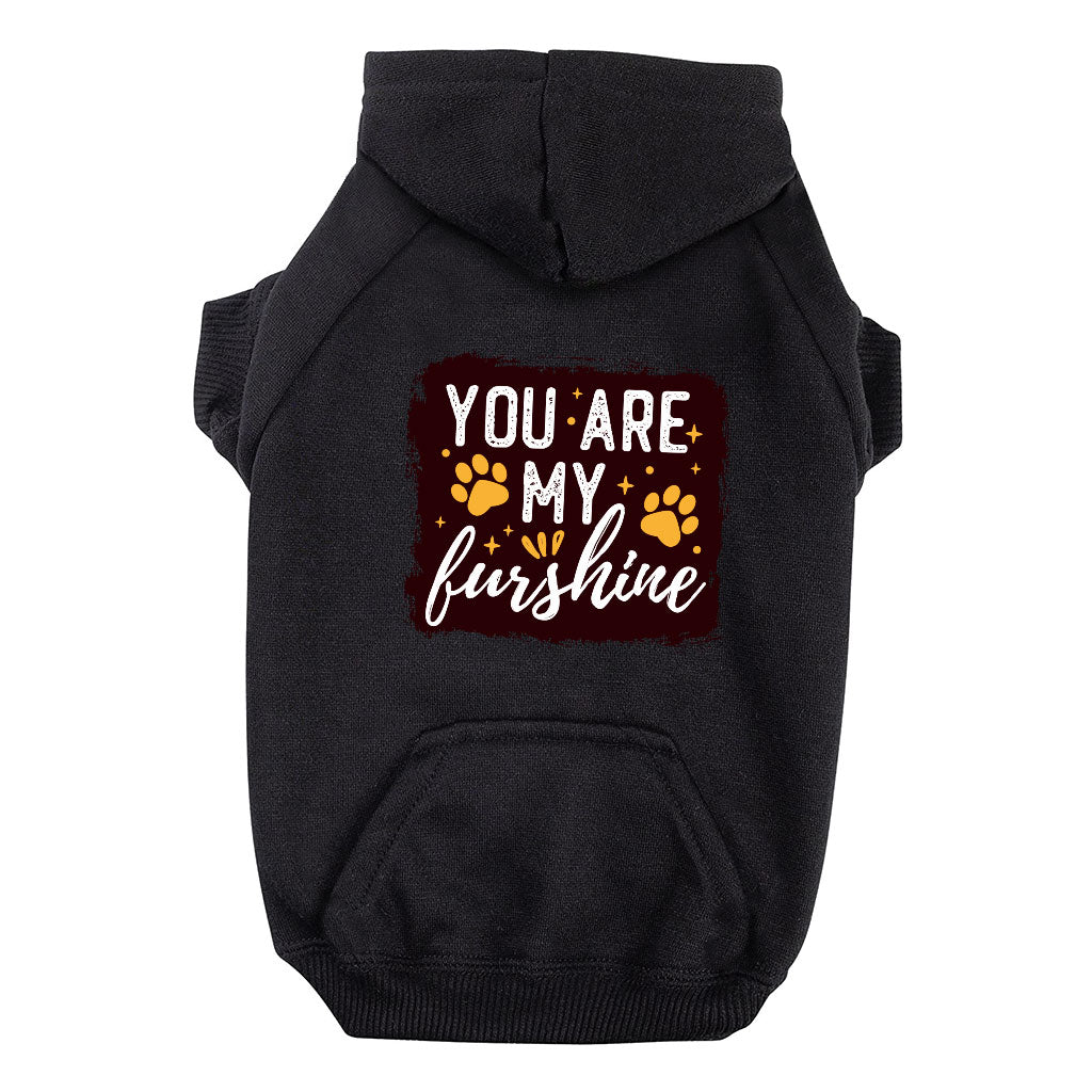 Cute Quote Dog Hoodie with Pocket - Furshine Dog Coat - Text Design Dog Clothing