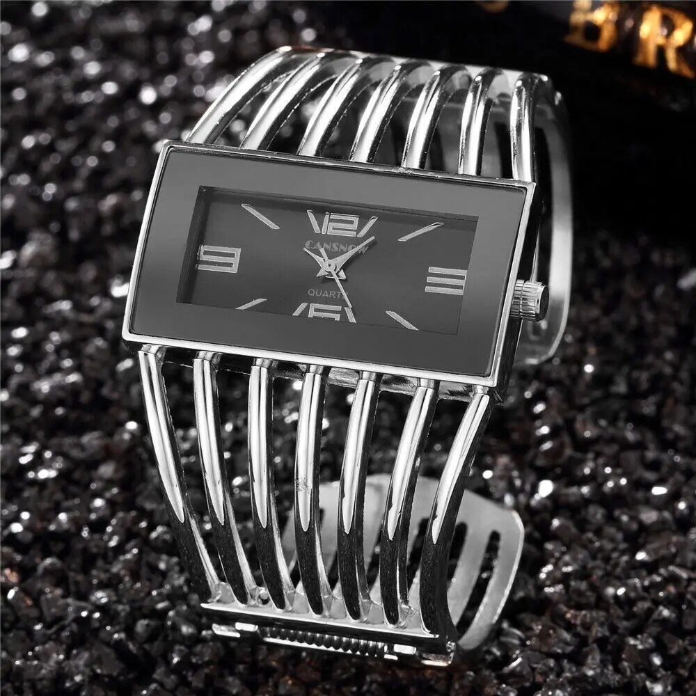 Elegant Square Dial Fashion Quartz Wristwatch for Women