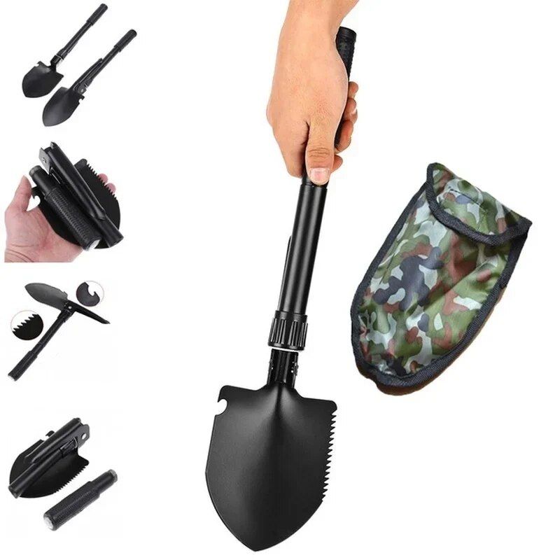 Compact Multi-Function Folding Camping Shovel