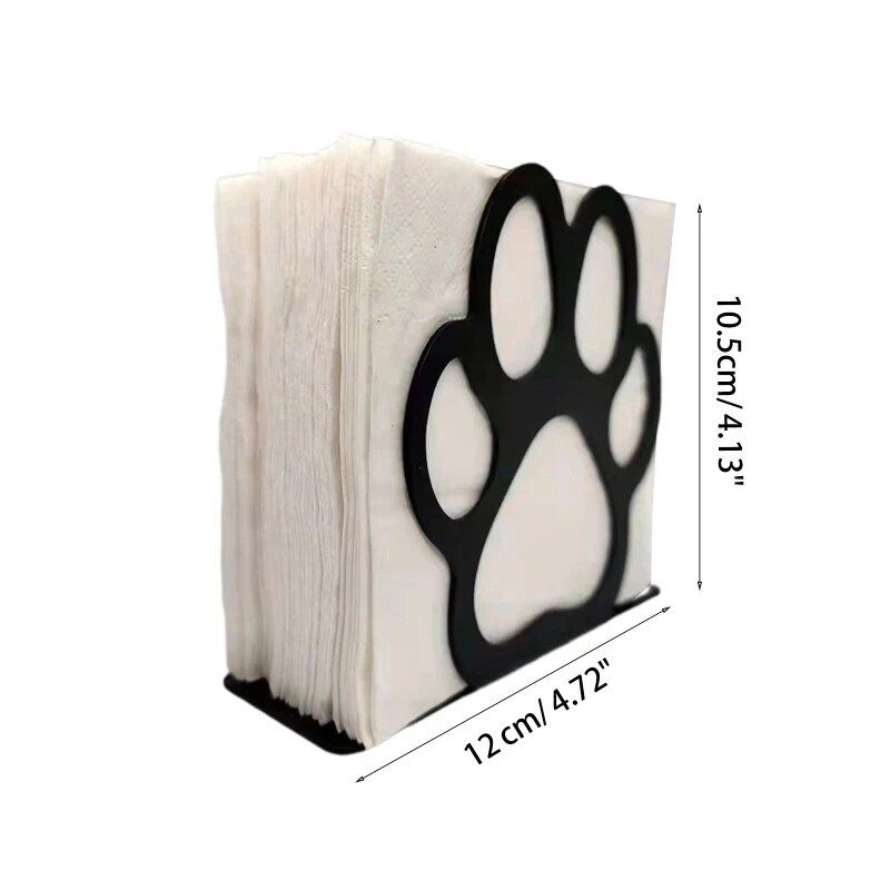 Chic Bearpaw Iron Napkin Holder - Rustproof and Decorative Tissue Dispenser for Home & Office