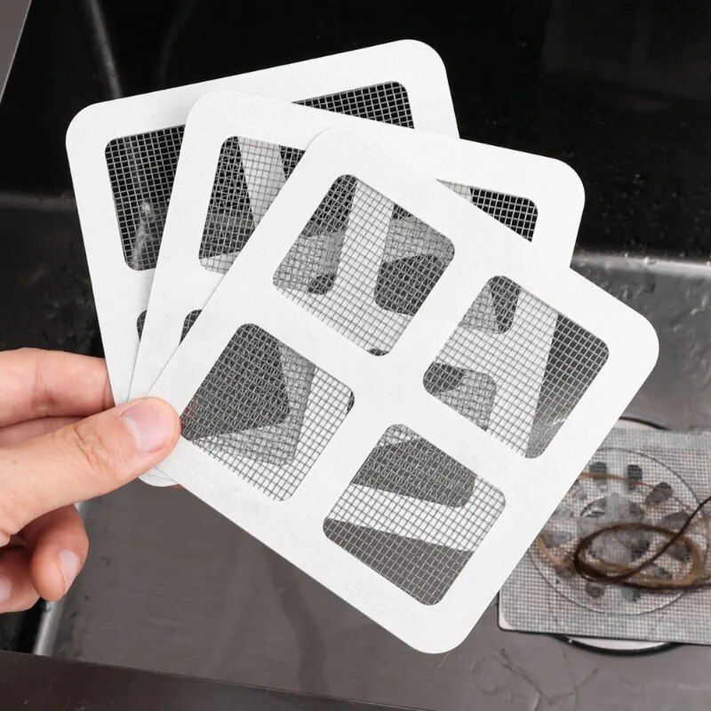 Easy-Clean Disposable Drain Stickers: Hair Catcher & Sink Strainer - Multipack Options