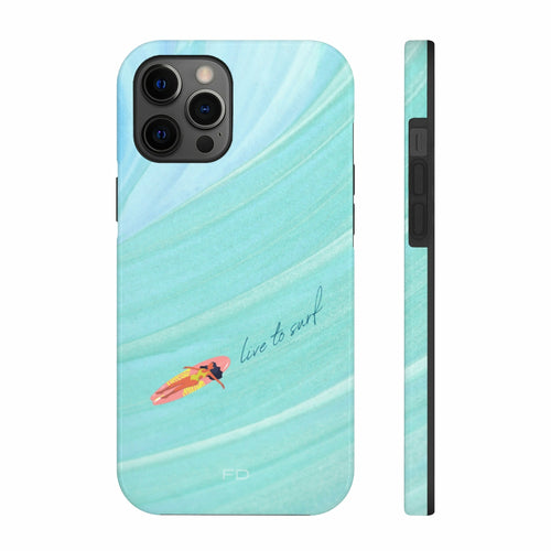 Live to Surf Tough Case for iPhone with Wireless Charging