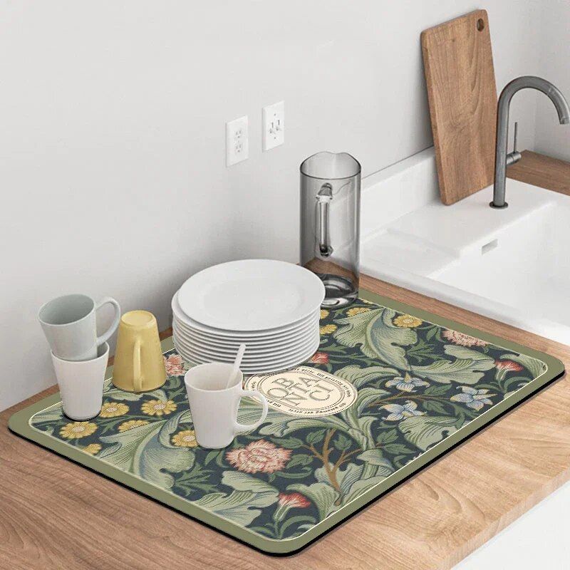 Multi-Purpose Super Absorbent Dish Drying & Heat Resistant Mat