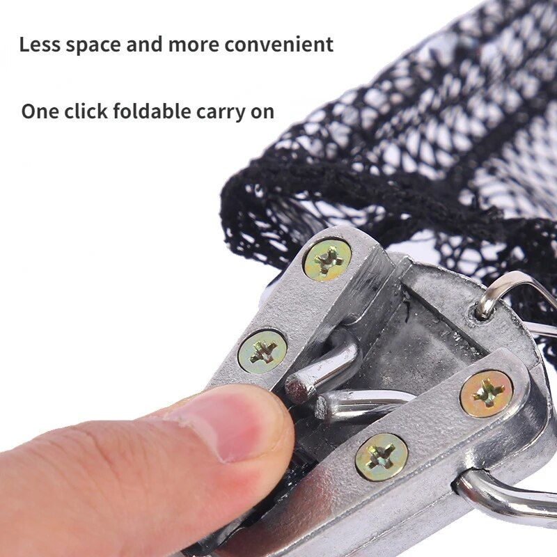 Portable Aluminum Triangular Fishing Net - Collapsible & Retractable