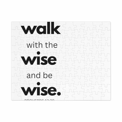 Home Decor, Puzzle Print for Children or Adults, Walk With The Wise