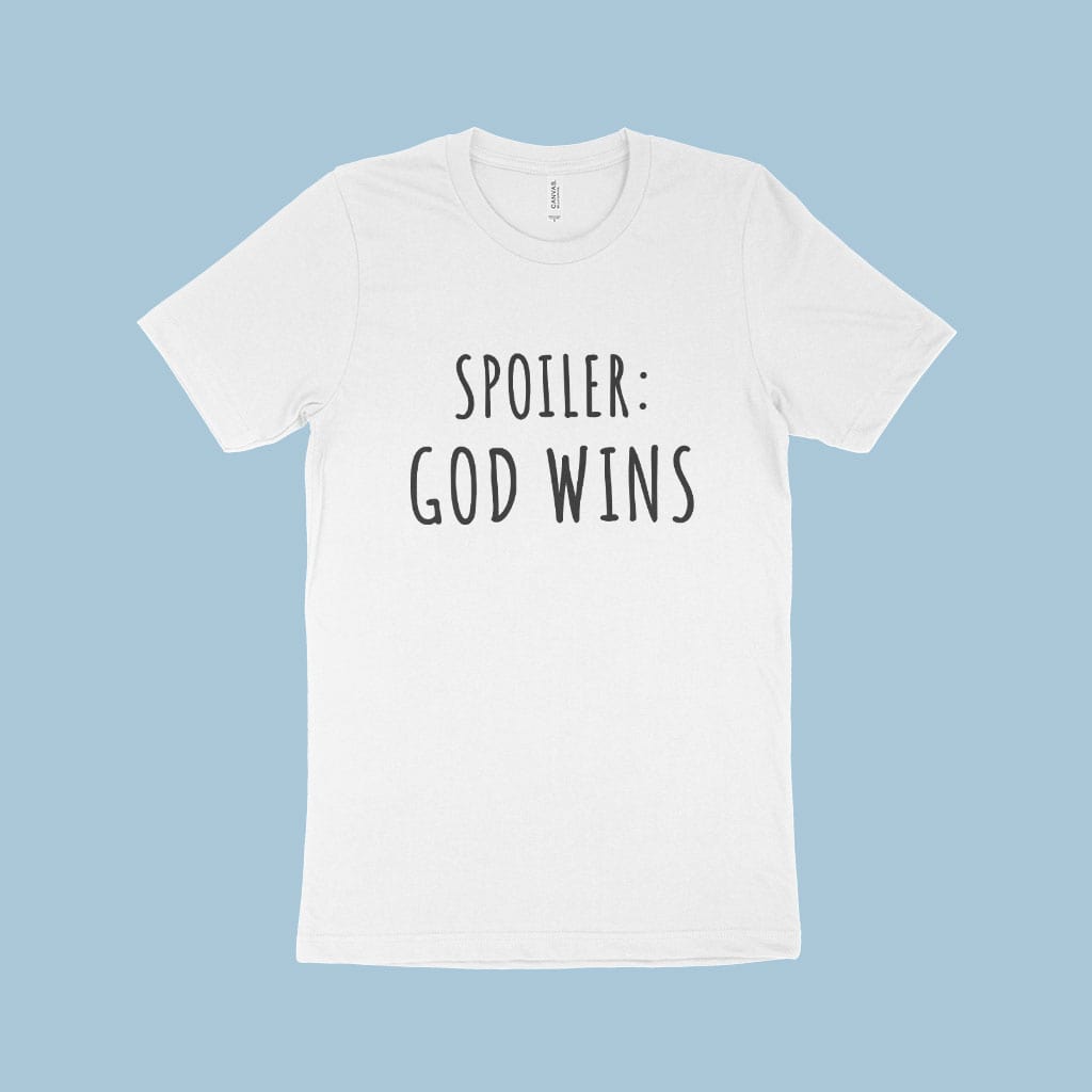 Spoiler God Wins Unisex Jersey T-Shirt Made in USA