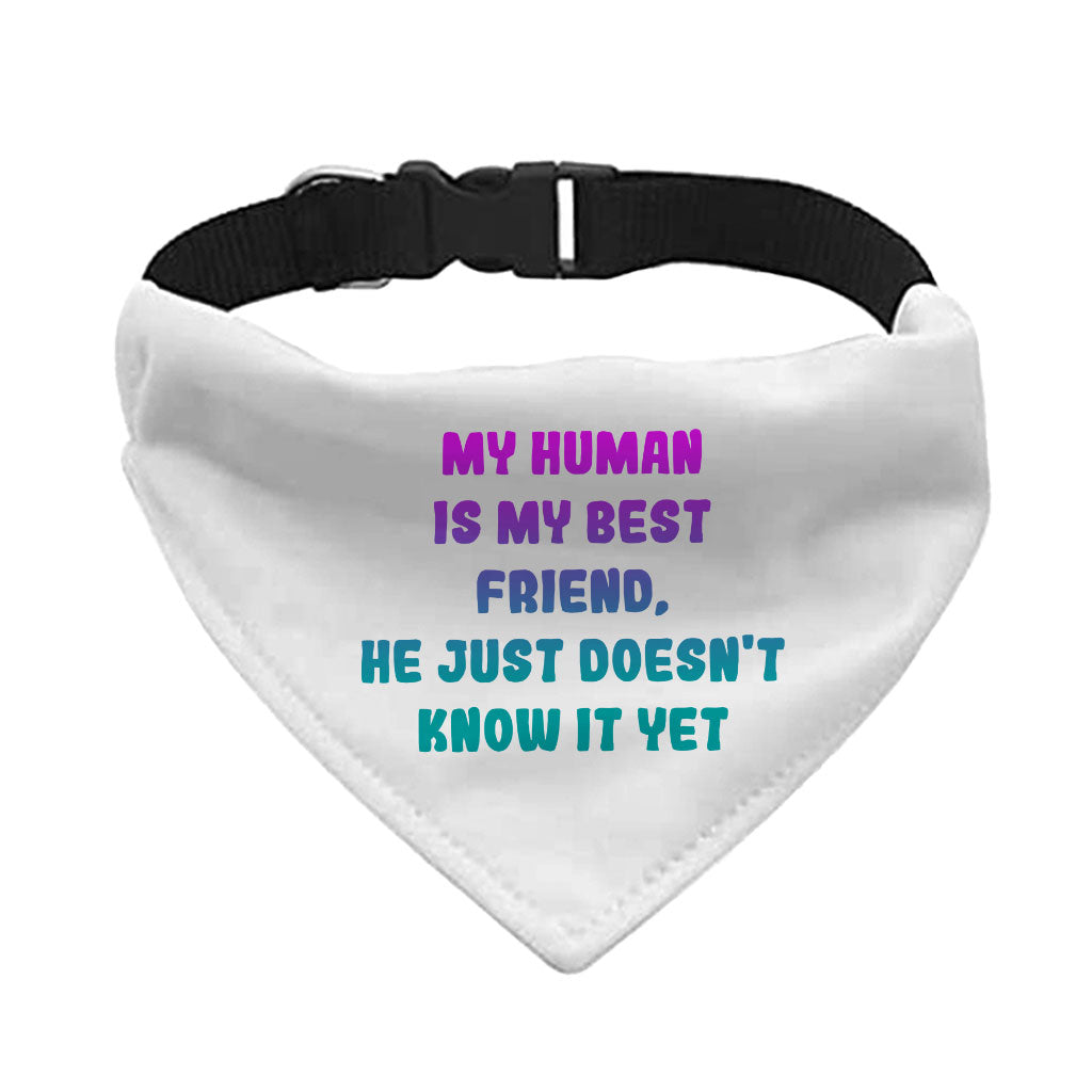 Cute Design Pet Bandana Collar - Creative Scarf Collar - Quote Dog Bandana