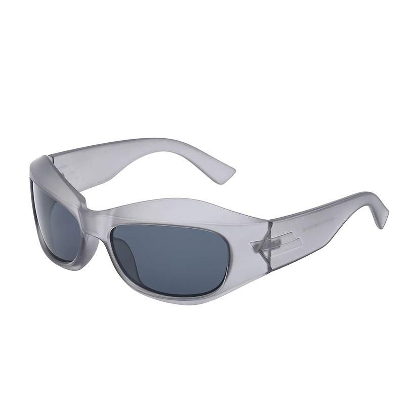 Retro-Futuristic Cyberpunk Sports Sunglasses