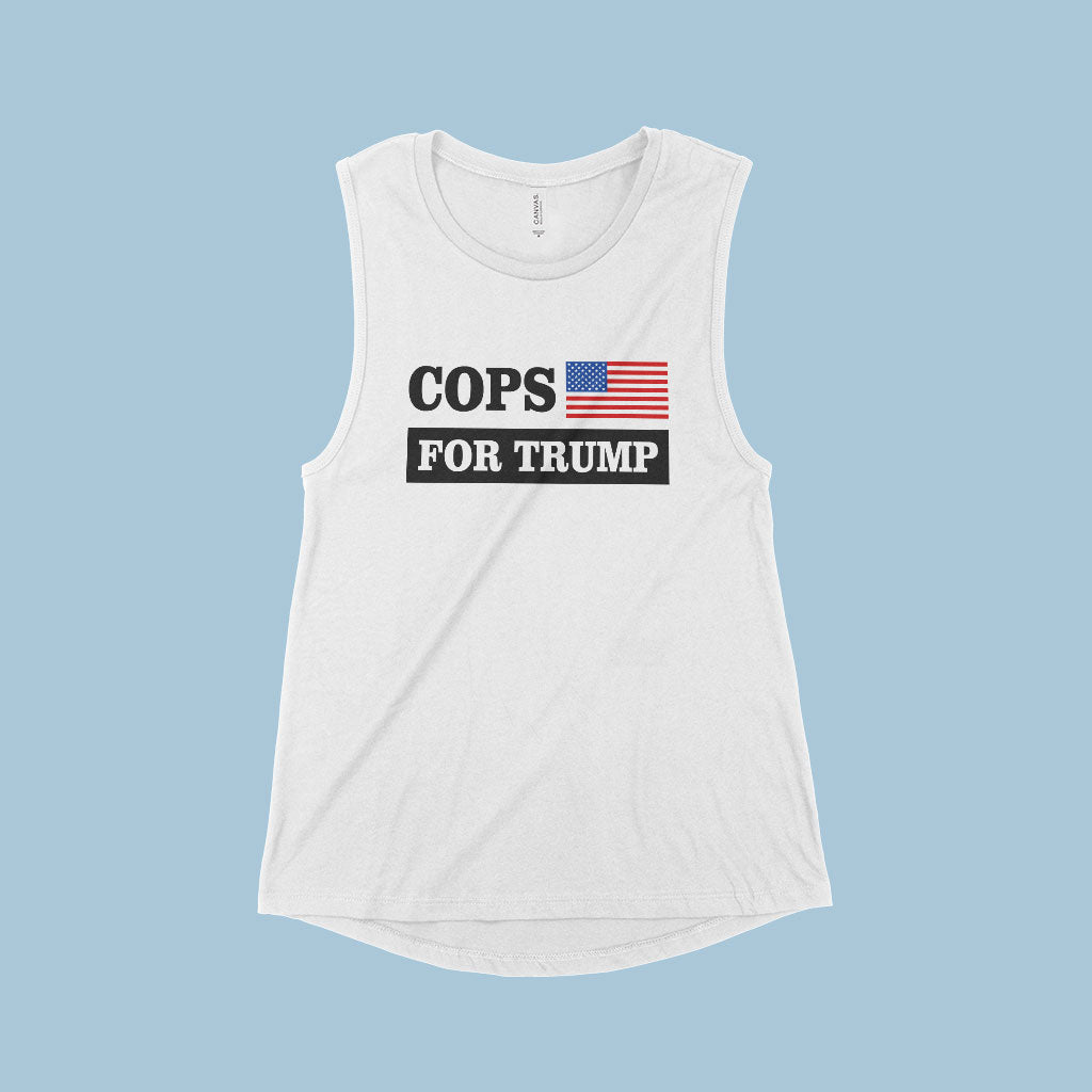 Women's Cops for Trump Muscle Tank - Trump Tank Top