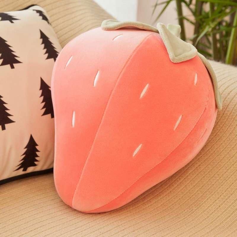 Adorable Strawberry Plush Pillow