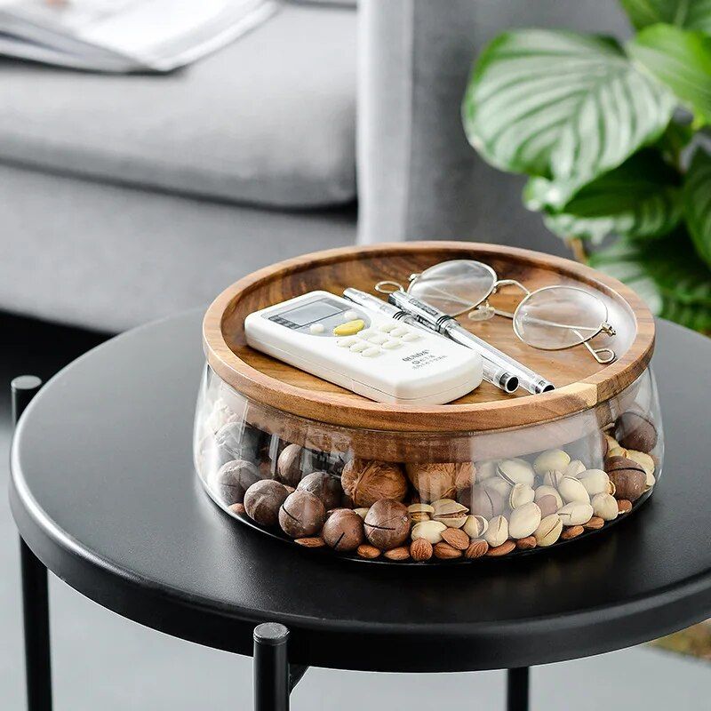 Creative Acacia Wood Nut Fruit Plate