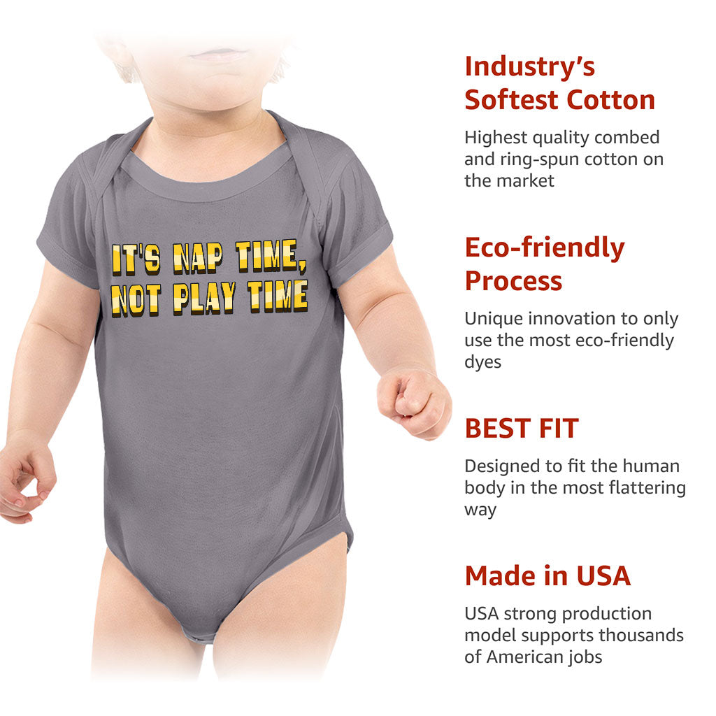 Nap Time Baby Jersey Onesie - Quotes Baby Bodysuit - Best Selling Baby One-Piece