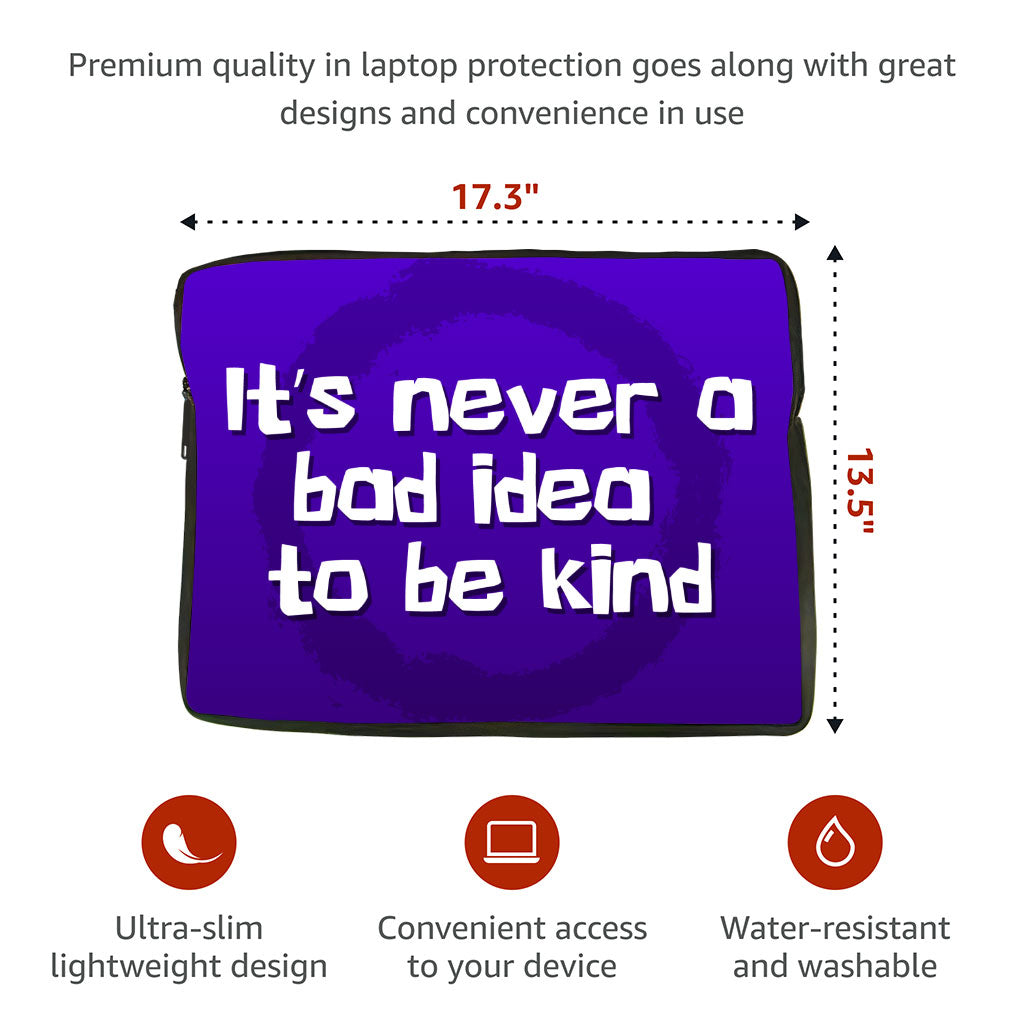 Quote MacBook Air 14" Two-Sided Sleeve - Cute Laptop Sleeve - Printed MacBook Sleeve