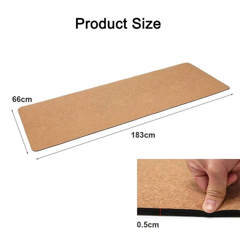 Eco-Friendly Natural Cork TPE Yoga Mat: Non-Slip, Sweat-Absorbent & Odorless for All-Round Fitness