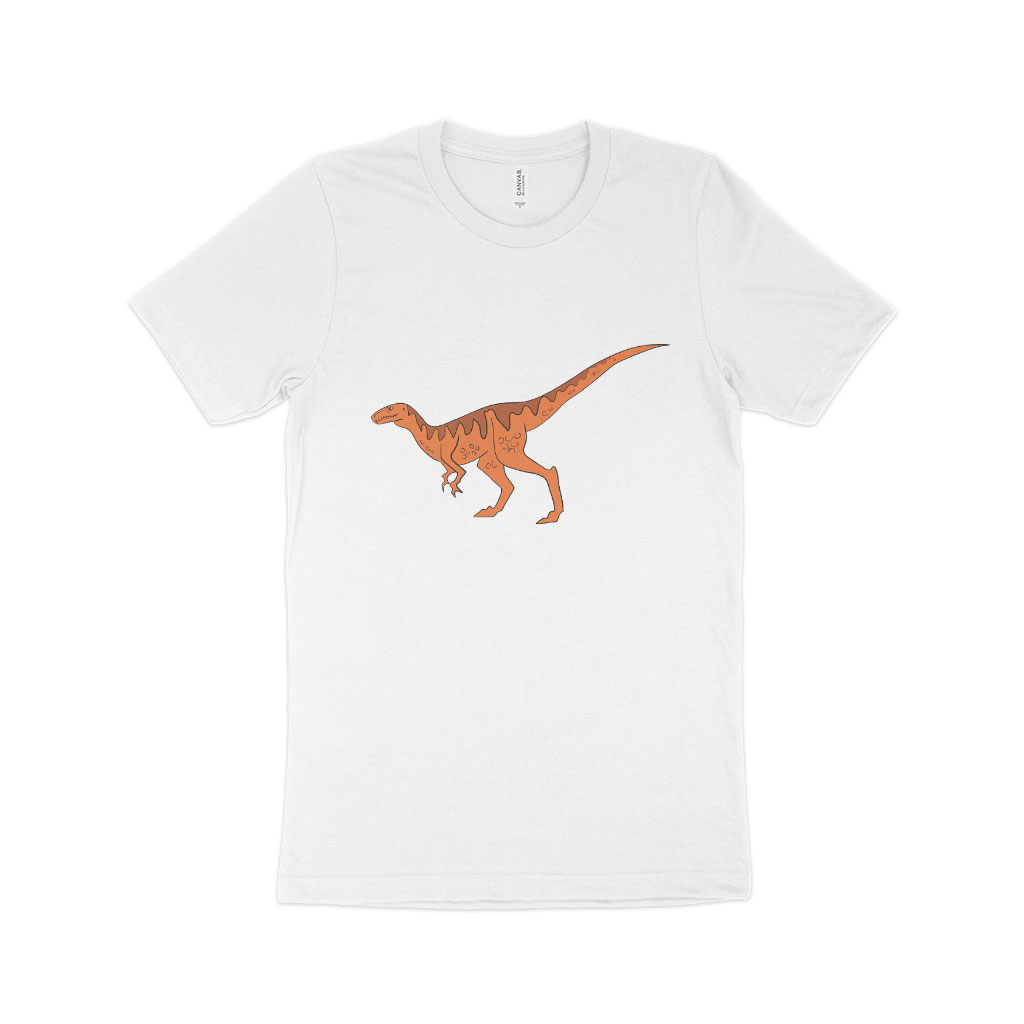 Orange Dinosaur T-Shirt Made in USA