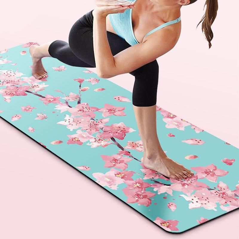 Eco-Friendly Professional Yoga Mat - PU Natural Rubber, Slip Resistant & Sweat Absorbent