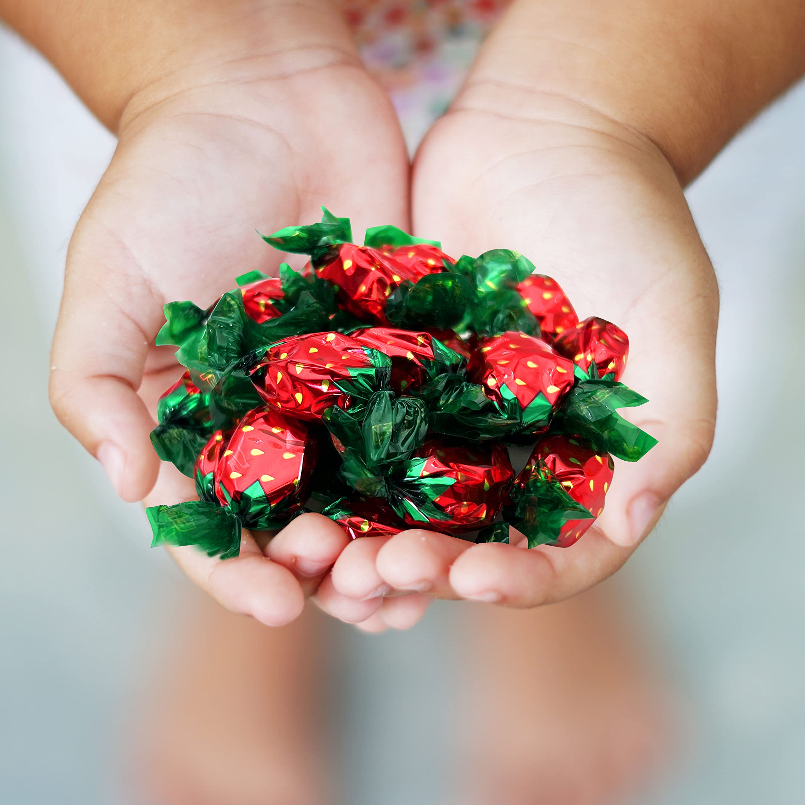 Funtasty Strawberry Flavored Hard Candy, Bulk Pack 2 Pounds