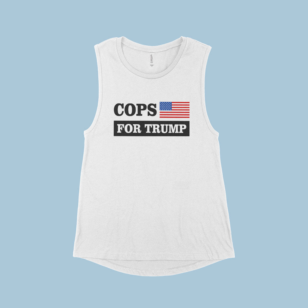 Women's Cops for Trump Muscle Tank - Trump Tank Top