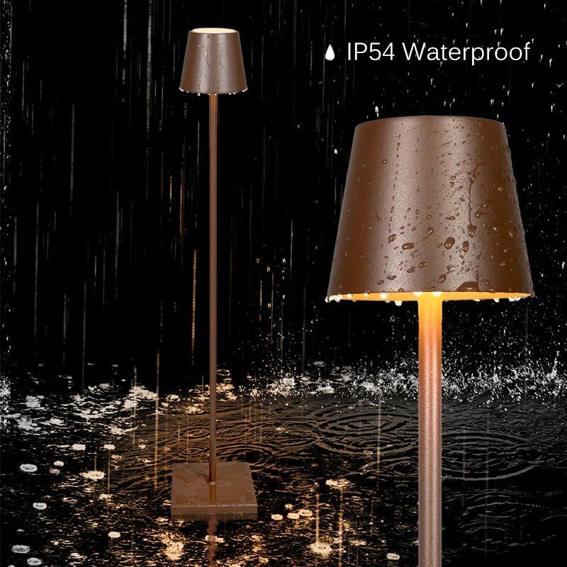 Rechargeable Cordless Floor Lamp - Waterproof, Portable, Outdoor LED Light