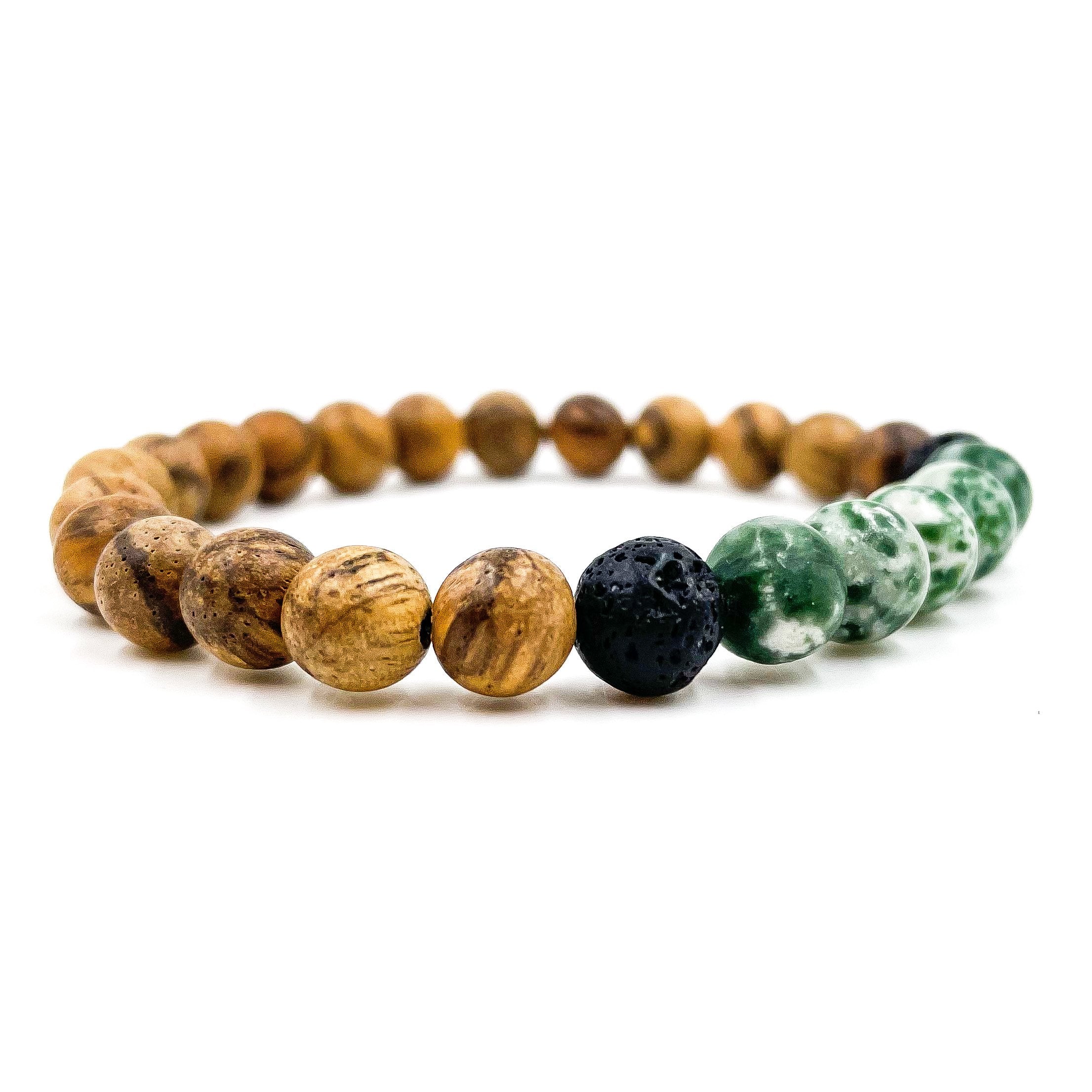 Kingston - Green Tree Agate & Light Sandalwood