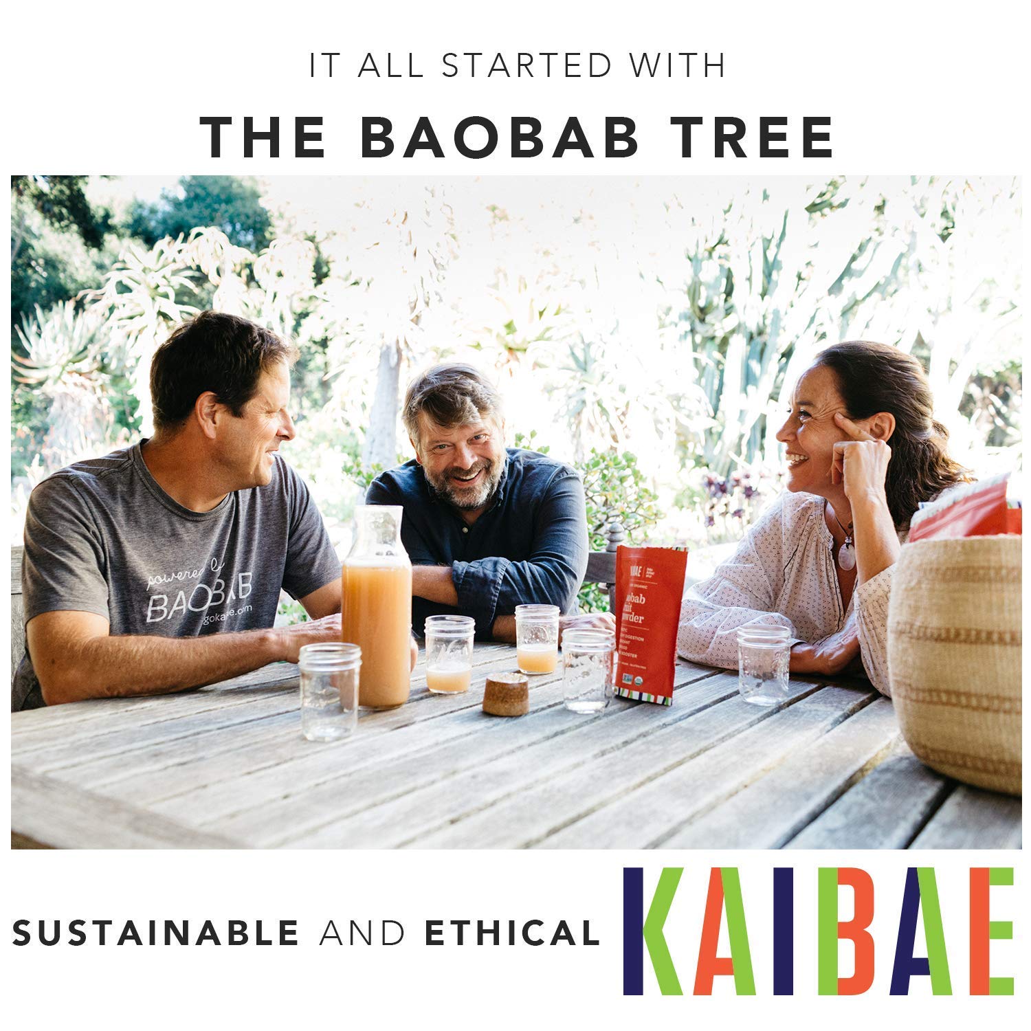 KAIBAE Premium Organic Baobab Superfood | Gut Health, Hydration, Immunity, Debloat | Prebiotic Fiber, Vitamin C, Polyphenols & Minerals I Sustainably Sourced (One Pack - 8 Ounce)