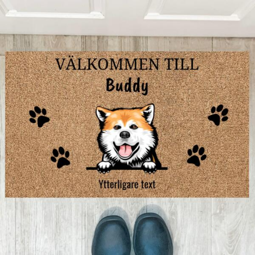 Random pet cat and dog custom mat