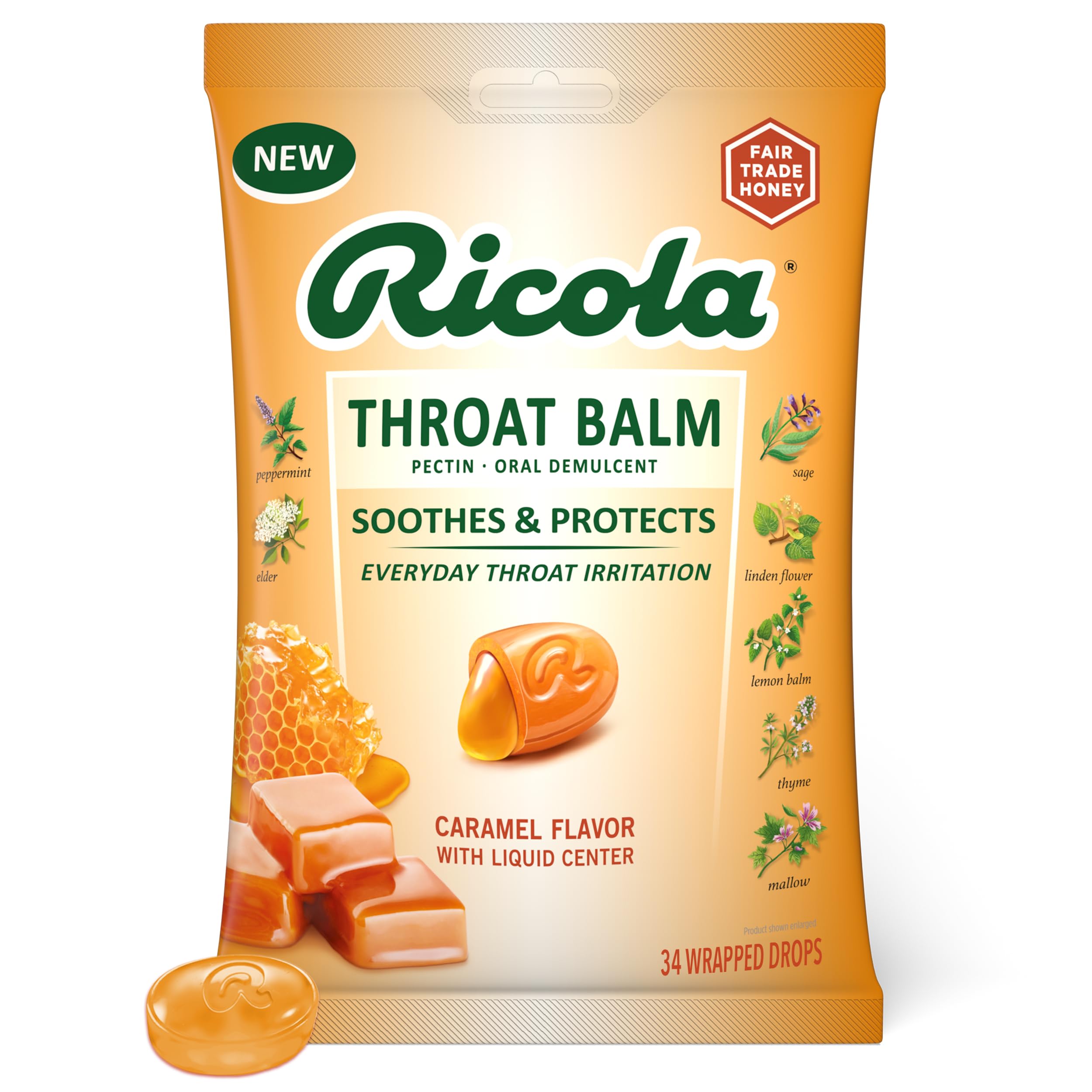 Ricola Throat Balm 34ct