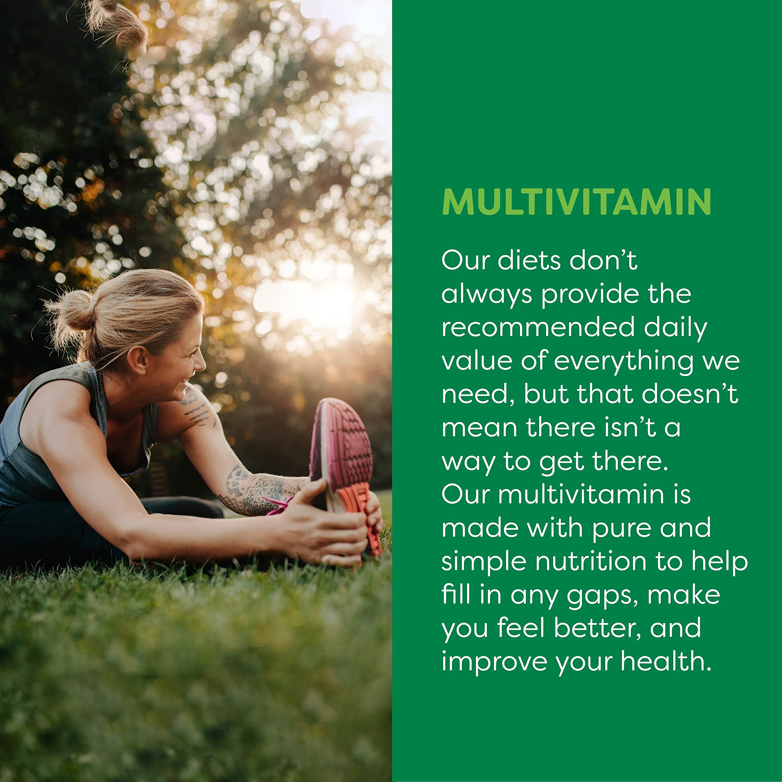 Global Healing USDA Organic Multivitamin for Women and Men - Vitamins Include A, C, D, E K, & More for Your Overall Health & Wellness Needs - Complete Daily Multi Vitamin Nourishment (120 Capsules)