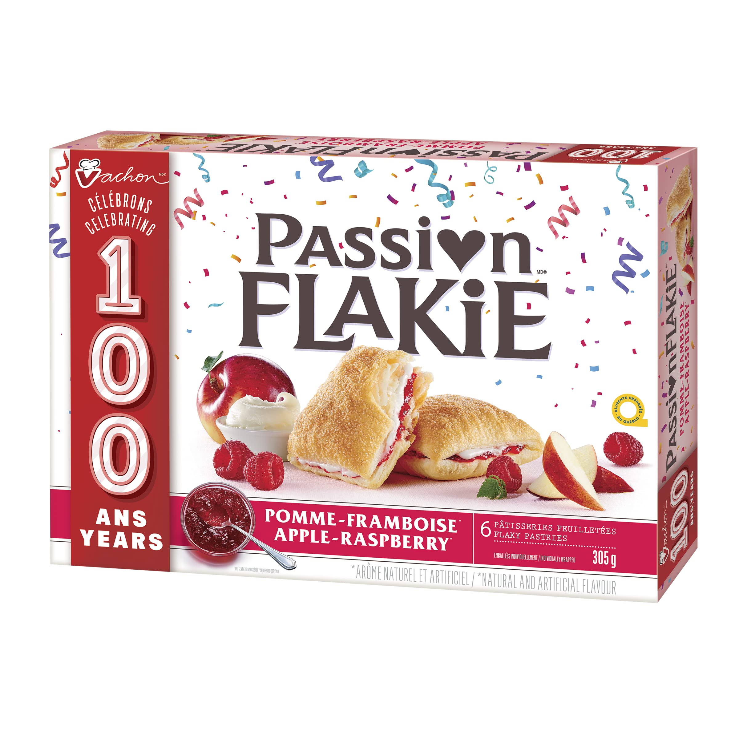 Vachon Passion Flakie Apple-Raspberry Cake, 305g/10.8oz., {Imported from Canada}